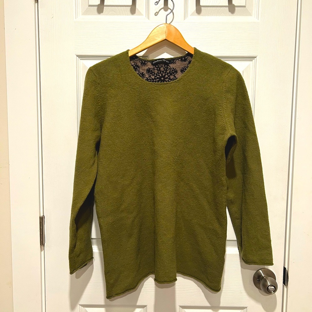 Gudrun Sjoden 100% Wool Size L Tunic Top